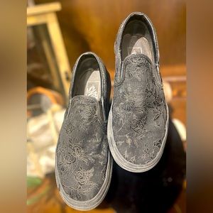 Vans Velvet Rose Slip on Shoes